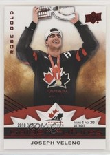 2020-21 Team Canada Juniors Golden Futures Rose Gold /99 Joe Veleno Joseph 0gn4