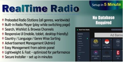 Start Your Own Global Radio Media Empire!  + 1 Month Hosting Bundle Included