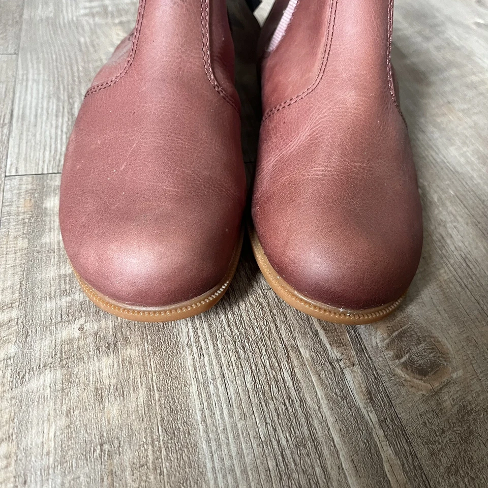 Bota Chelsea Kodiak Low Rider Tobillo Cuero Rojo Plana Mujer Talla 6.5 Foto 3 de 4