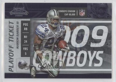 2009 Playoff Contenders Playoff Ticket 55/99 Marion Barber III #28 02v3