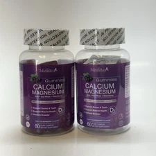 2x Zinc Calcium Magnesium & Vitamin D Complex Supplement 10/25