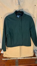 Vintage 2004 Pendleton Womens MP Green Virgin Wool Jacket Peti