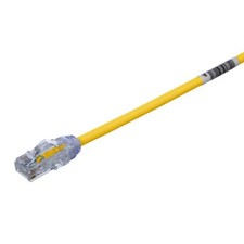 20 ft Panduit UTP28X20YL 28 AWG Copper Cat 6A U/UTP Patch Cord Yellow