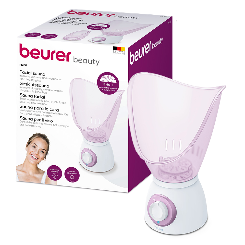 Beurer FS60 Facial Sauna 3-in-1 | Facial Cleansing, Aromatherapy & Inhalation