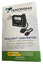 Tekonsha Taillight Converter 119130 with 60 in. 4 Flat Connector New in Box