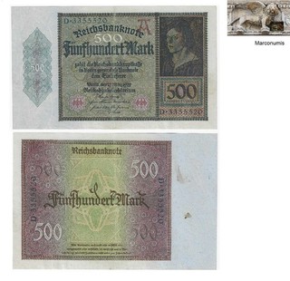 500 Marks German banknote issued in 27.03.1922 D xf