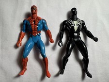 Vintage 1984 Mattel Secret Wars Spider-Man & Black Suit Figure Lot Marvel