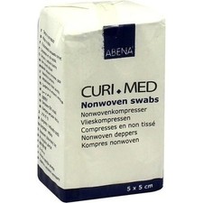 KOMPRESY WŁÓKNINOWE 5x5 cm niesterylne 4warstwowe, 100 szt. PZN 01651573