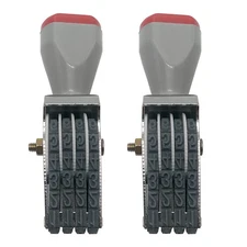 2pcs 4 Digit Rotating Number Stamp,Adjustable Rubber Changeable Number Stamps...