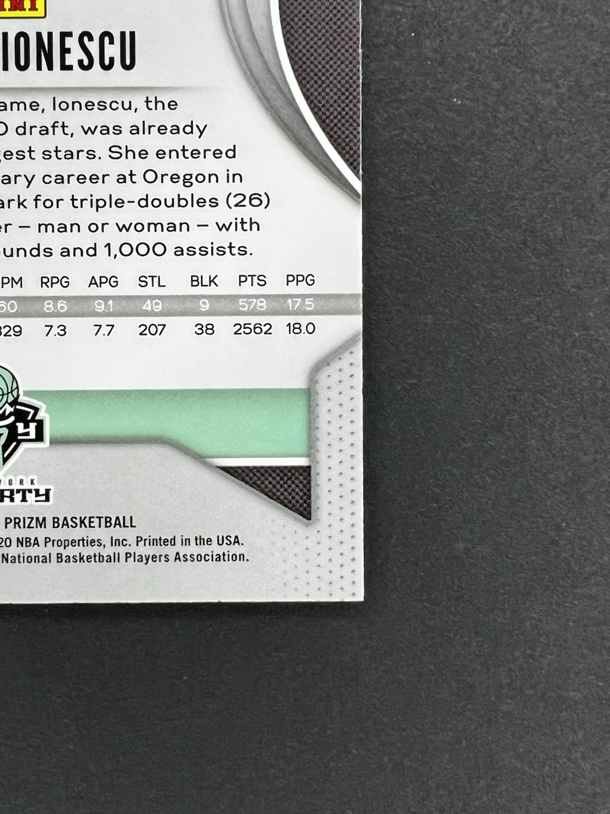 2020 Panini Prizm WNBA Sabrina Ionescu RC Rookie #89 NY Liberty view 9