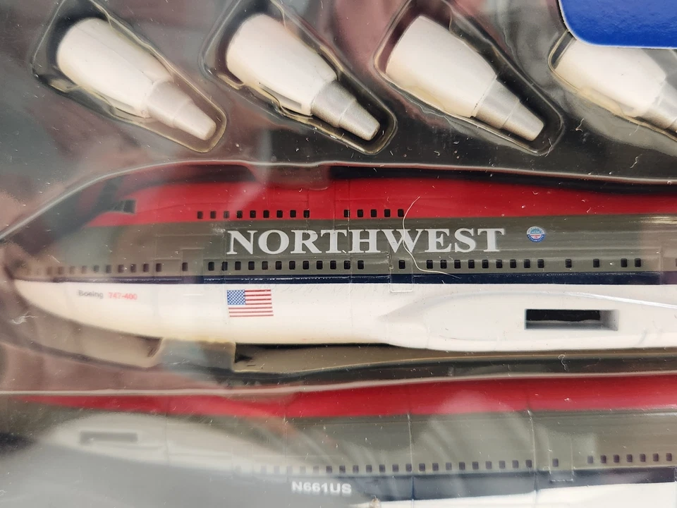 Rare Vintage 1:250 Sky Pilot Northwest 20375 BOEING 747 MIB Sealed - Image 4 of 4