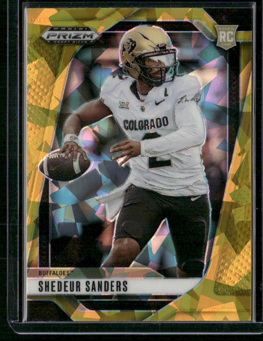 2025 Panini Prizm Draft Picks #19 Shedeur Sanders Prizms Gold Ice