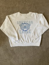 American Eagle Outfitters Ivory Seriously Lived In Graphic Sweatshirt Size M