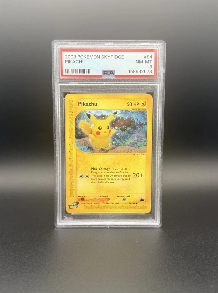 Pokémon TCG Grade 8 Pikachu Individual Collectible Card Game Cards