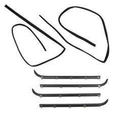 6pc Window Sweep/Run Channel Weatherstrip Set for F150 F250 F350 Pickup Truck