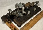 antique 1930's era ~VIBROPLEX rare RR vintage Bug TELEGRAPH KEY~ old morse code — photo 2