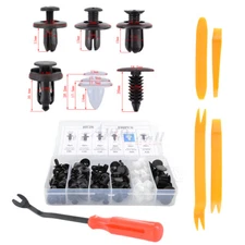 100 Clip Fastener Bumper Hood Fender Splash Guard Retainer 5Tool for Honda Acura