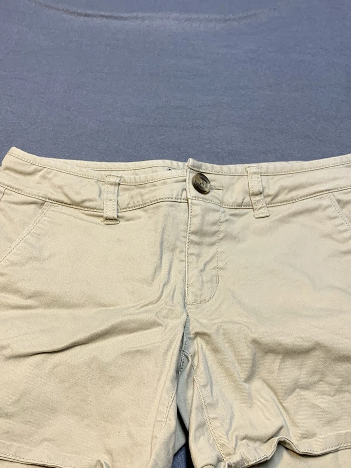 American Eagle Pantalones Cortos Elásticos Adulto 2 Mujer Marrón Foto 2 de 4