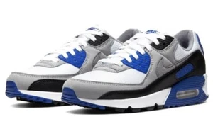 Men's Size 9.5 Nike Air Max 90 'Hyper Royal' White Particle Grey CD0881-102