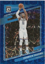 2021-22 Panini Donruss Optic Derrick Favors Blue Velocity Prizm SP Thunder