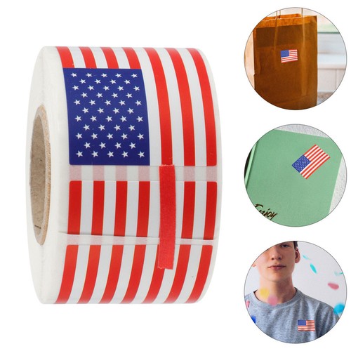 250pcs Patriotic Scrapbook Decals American Flag Sealing Stickers Logo Stickers - Afbeelding 5 van 12
