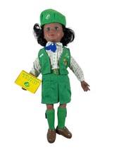 Vtg 90s Girl Scouts Of America Doll African American Avon 1995 Cookie Box