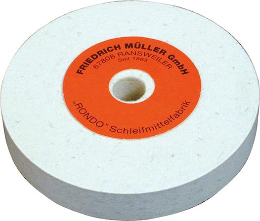 Filzscheibe 125 Mm – Für Schleifmaschinen, Leicht Schräg, 125/117x19x15 Mm