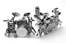 Drum Kit Cufflinks - Music Gift - Gift for Drummer - Musical Novelty Cufflinks