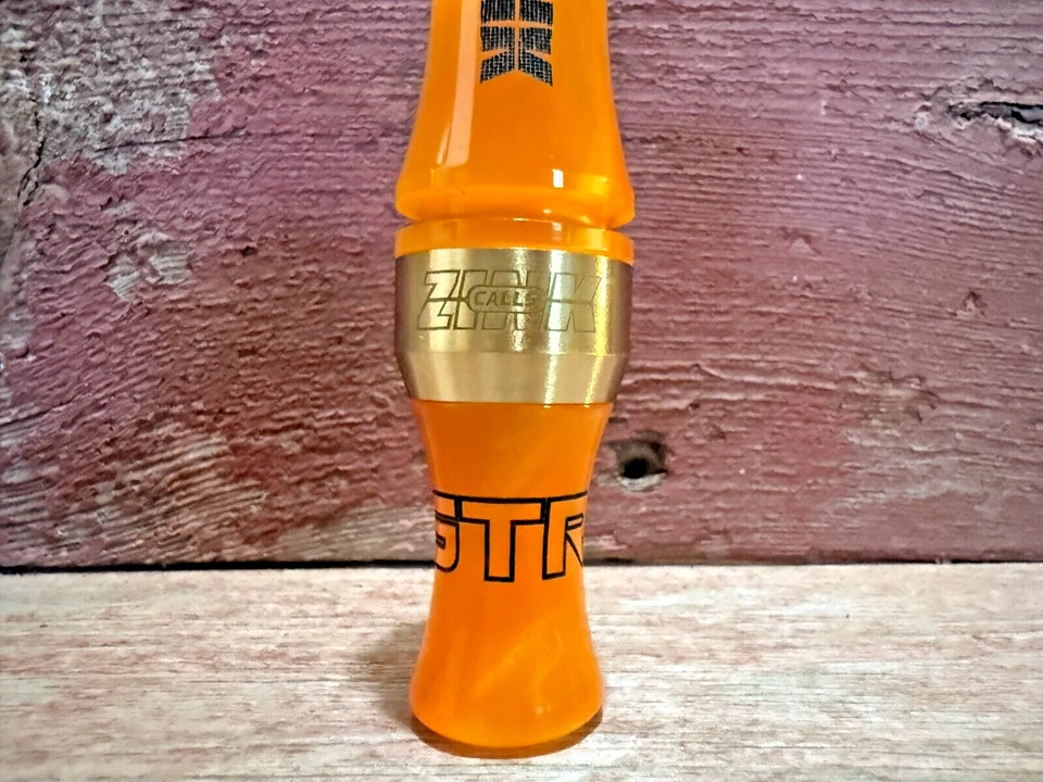 NEW Zink Calls Greentop Rocker GTR Acrylic Mallard Duck Call-Orange Marbleade - Image 4 of 4