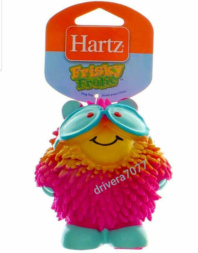 Hartz Frisky and Wettarn rolic Latex Squeakable Dog Toy, Color