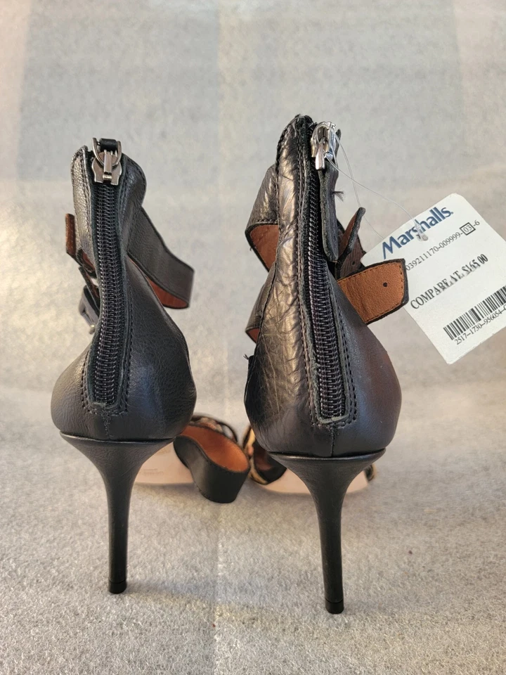 *NUEVO*Sandalia Latitude Femme Italia pelo de becerro cuero tacón de bomba ~ guepardo talla 36 Foto 3 de 4