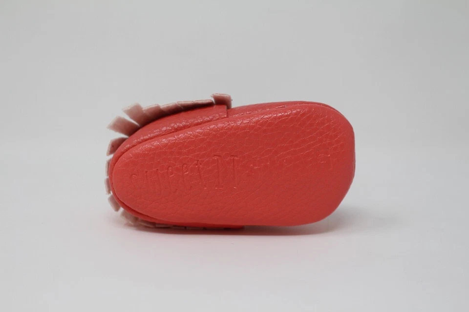 NUEVO CON ETIQUETAS Sweet N Swag Coral Capri Bebé Cuna Mocasines Sin Cordones Zapatos Talla 1 Foto 2 de 4