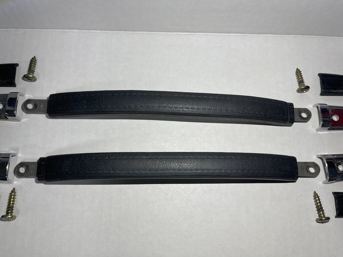 1978-1981 Toyota Celica Supra Door Handle Pulls, Black Leather