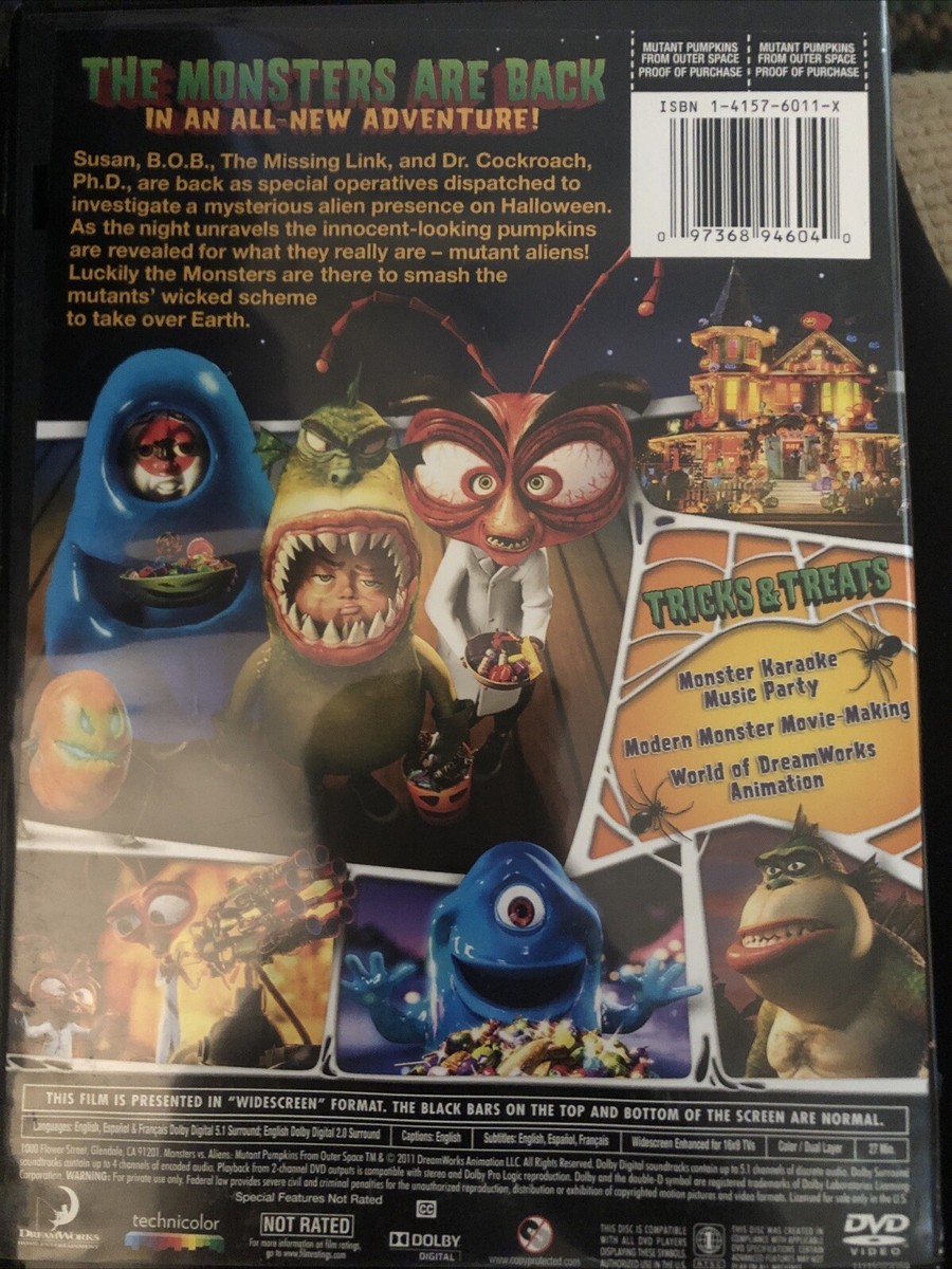 Monsters vs Aliens: Mutant Pumpkins from Outer Space - DVD - VERY