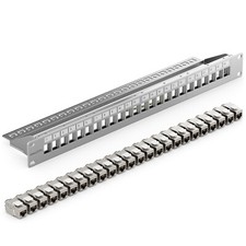 Patchpanel 24 Port CAT7 Patchfeld 1 HE 19 Zol...