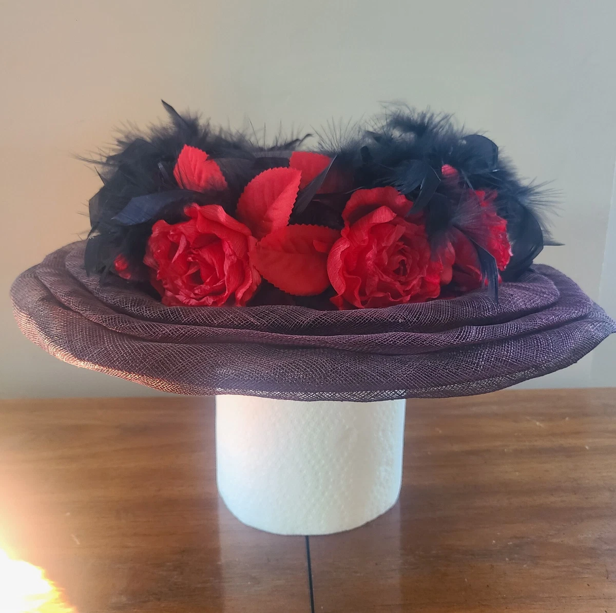 Feather Black Victorian Vintage Hats for Women for sale | eBay display picture 3