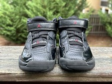 Nike Jumpman Two Trey Black/University Red-Black DQ8433-003 Toddler Size 7C