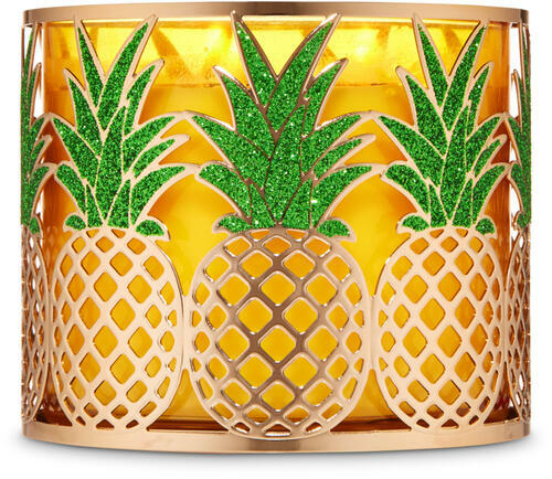 pineapple candle holder from bath and body works