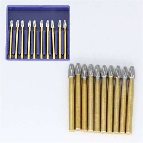 10 Pcs Dental Carbide Steel Trimming Finishing Burs Tungsten Bur FG Handpiece - Afbeelding 59 van 193