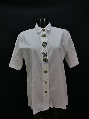 Size 38 costume blouse blouse white cotton Isar costumes with embroidery tb5165