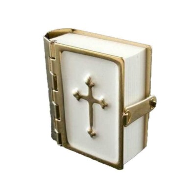 Bibbia In Miniatura 1/12 Per Case Delle Bambole - Libro Tascabile