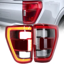 Pair Tail Light For 2021-2023 Ford F150 XLT Incandescent Upgrade Raptor Style