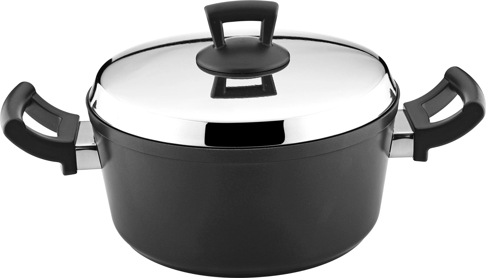 Hascevher Cast Aluminum Nonstick Saucepan Stockpot with Stainless Steel Lid
