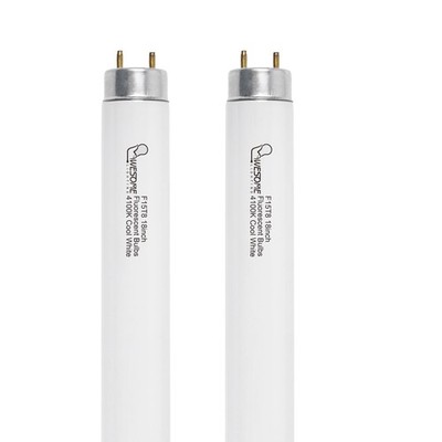 18 Inch F15T8/CW Fluorescent Light Bulb 4100K Cool White T8 15 Watts Fluoresc...