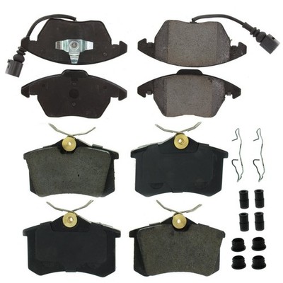 Premium OE Front & Rear Ceramic Brake Pads Kit For 2013-2019 Volkswagen Polo