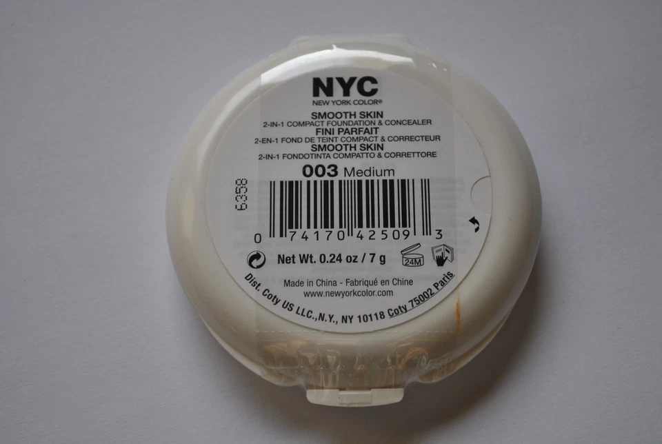 NYC Smooth Skin 2 in 1 Compact Foundation & Concealer - 003 Medium (Pack of 1) - Image 2 of 3