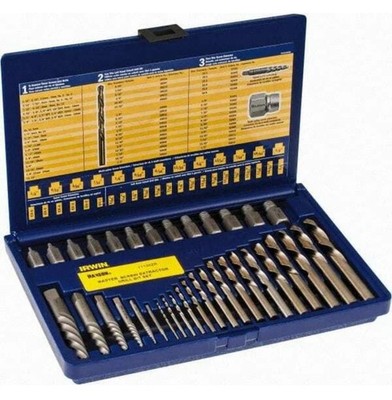 Irwin Hanson 11135 35 Piece Master Screw Extractor Set With Cobalt Bits
