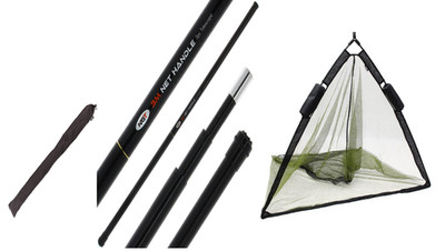 Karpfenkescher  Auftriebshilfe Net Float 42 '' Kescherstange 3m Teleskopierbar