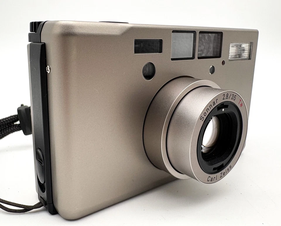 Doppelte Zähne [fast unbenutzt] Contax T3 D analoge Kompaktkamera 35 mm JAPAN - Bild 4 von 4