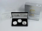 NobleSpirit 3x 2006 American Silver Eagle 20th Ann. Box Set Proof Unc, Rev Proof